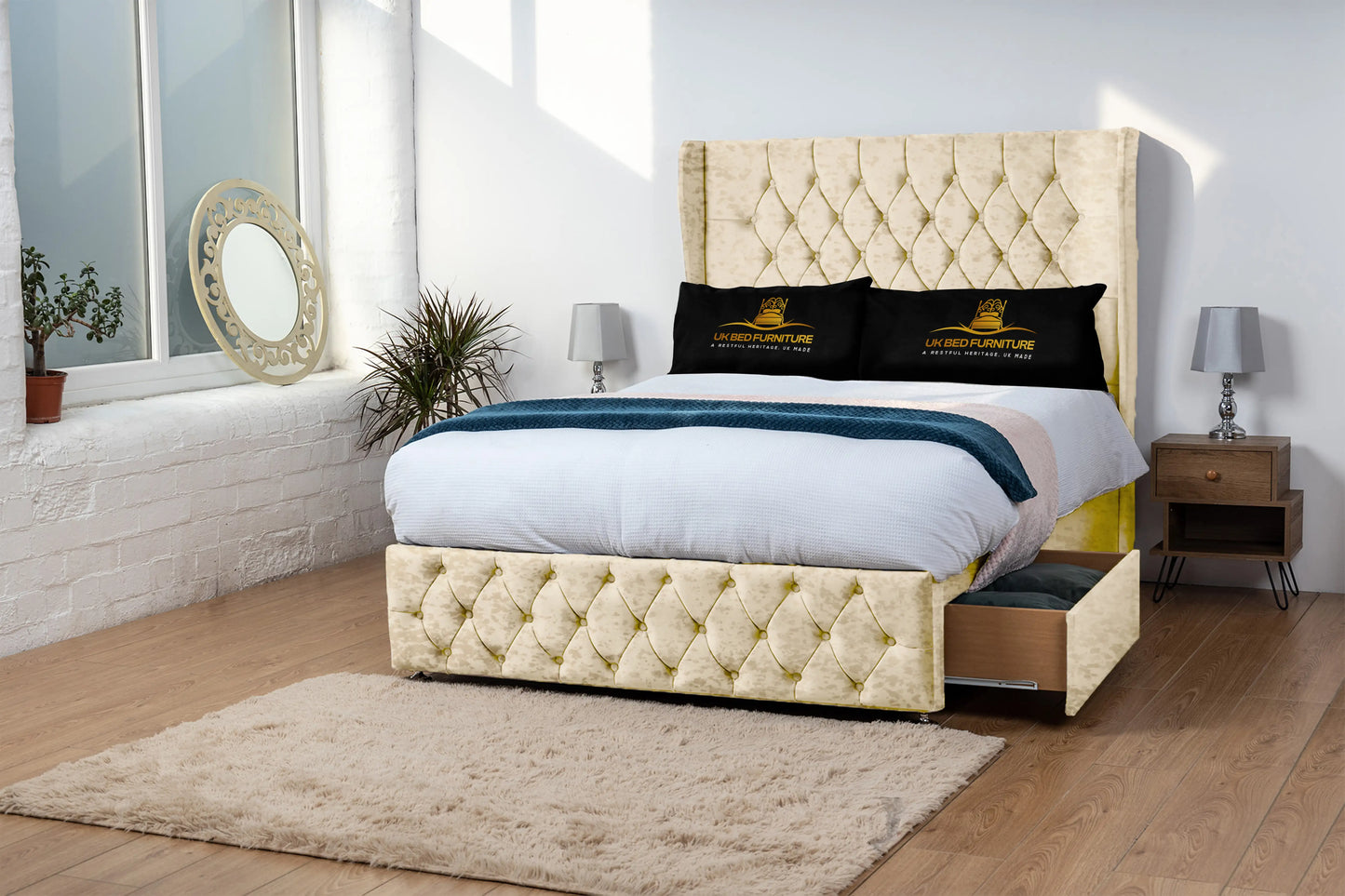 Luxor Wingback Divan Bed