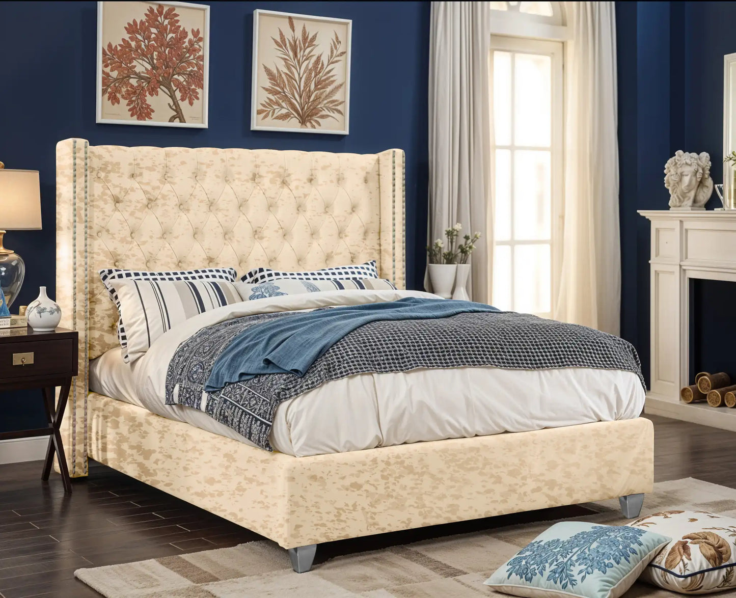 Designed Upholstered Bed