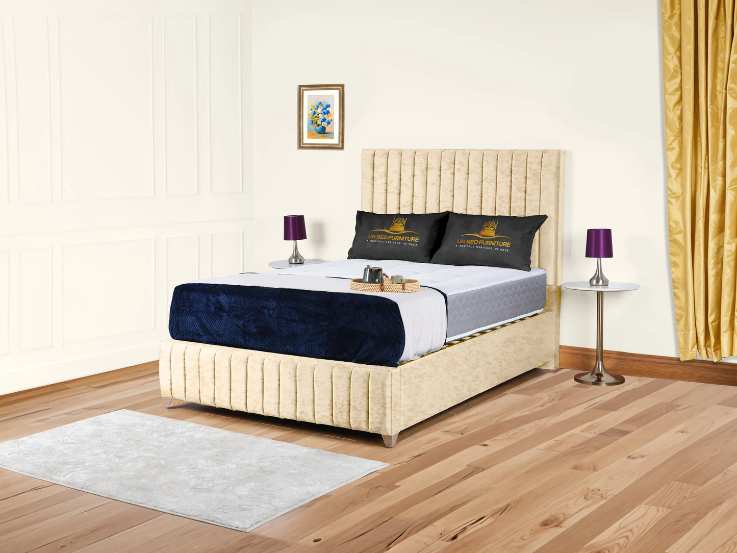 Milan upholstered bed