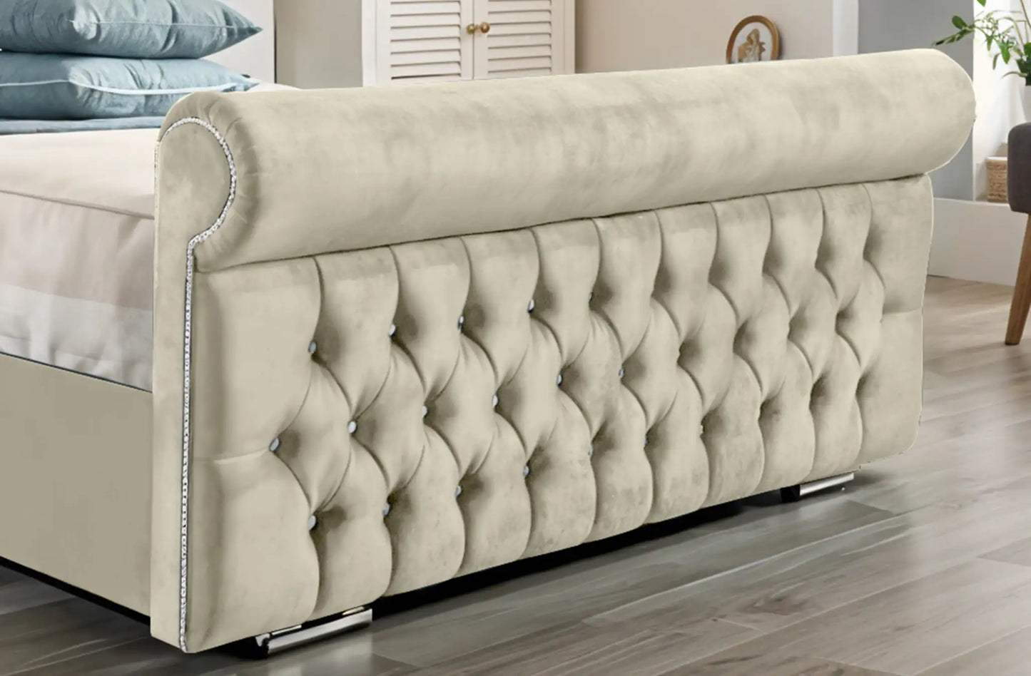 Arcade Sleigh Upholstered Bed