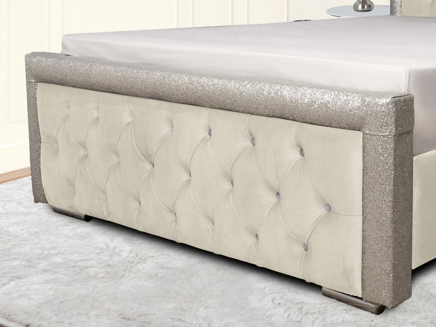 Glitz Lunar Upholstered Bed