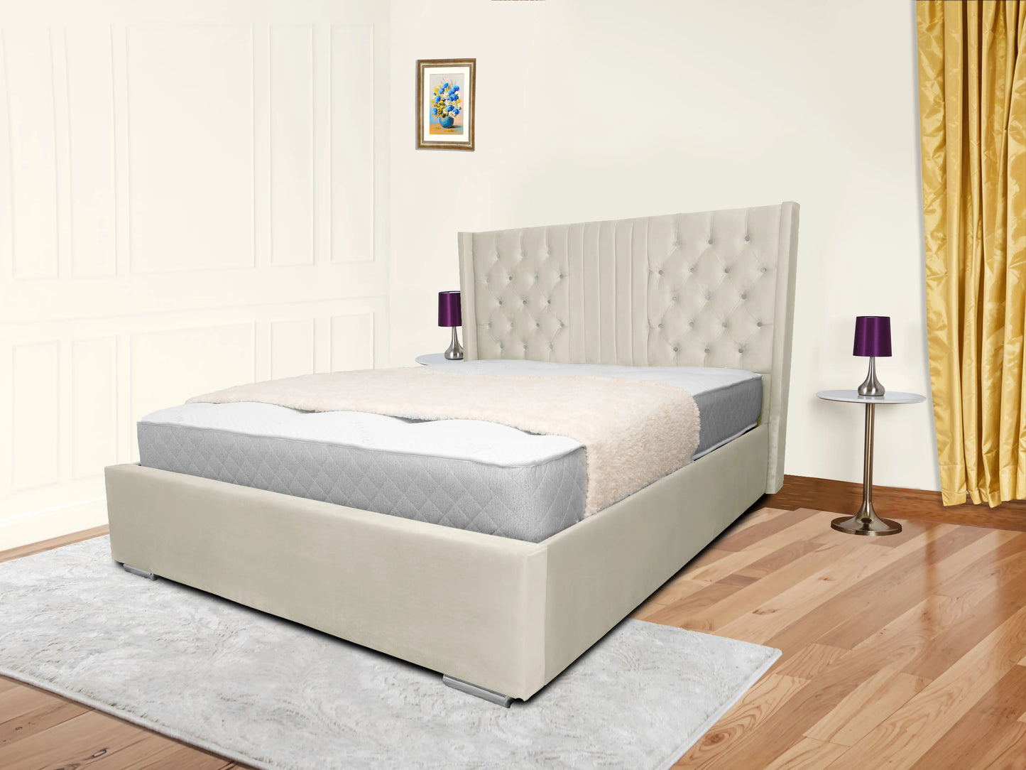 Middleton Winged Upholstered Bed