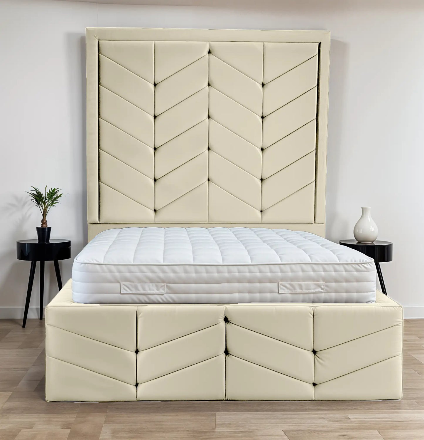 Indulgence Border Upholstered Bed
