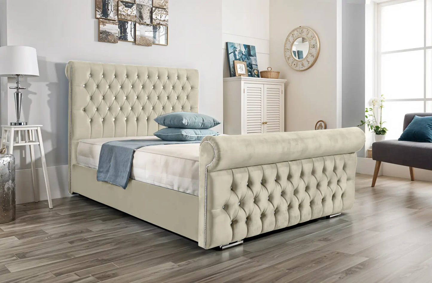 Arcade Sleigh Upholstered Bed