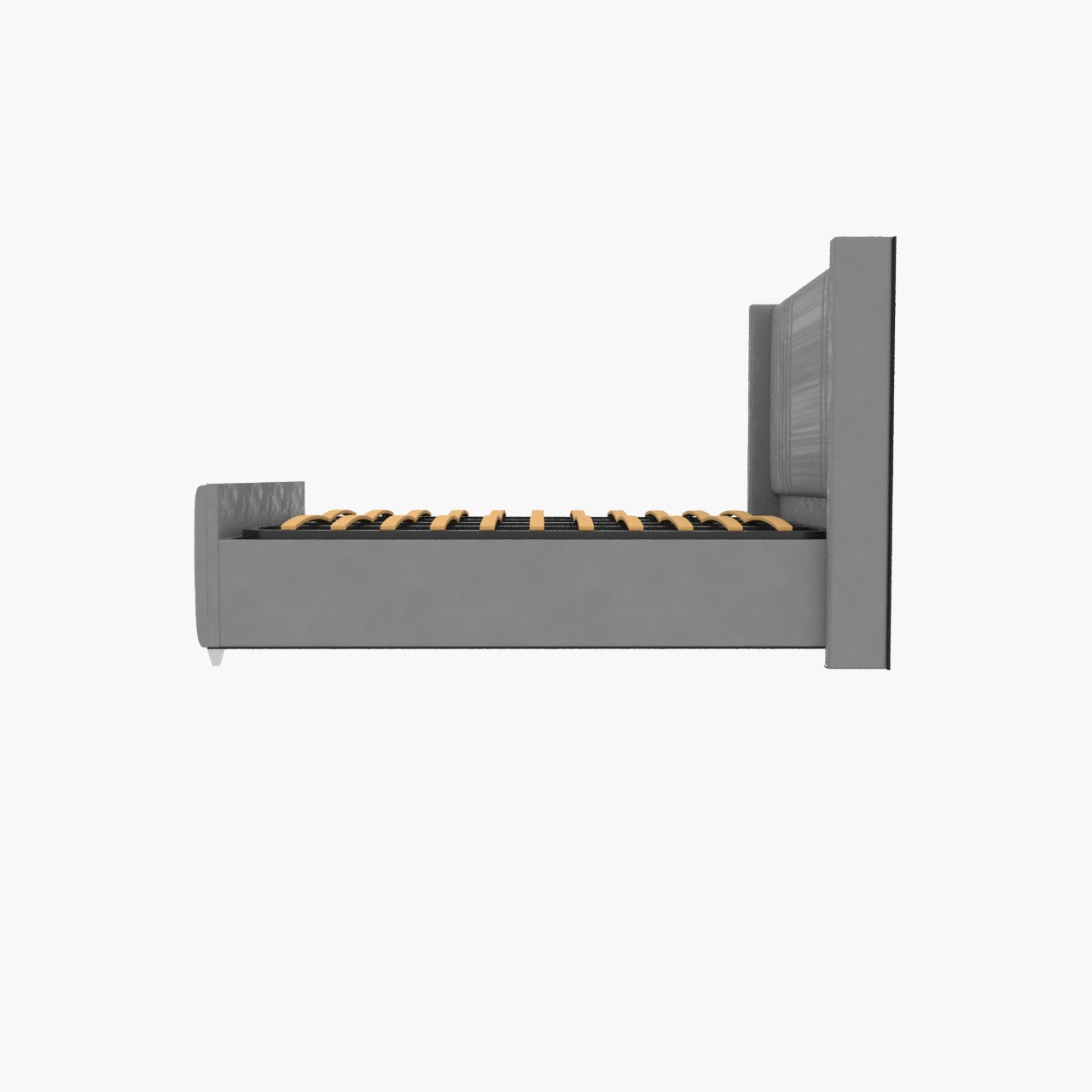 Elise lined winged Upholstered Bed
