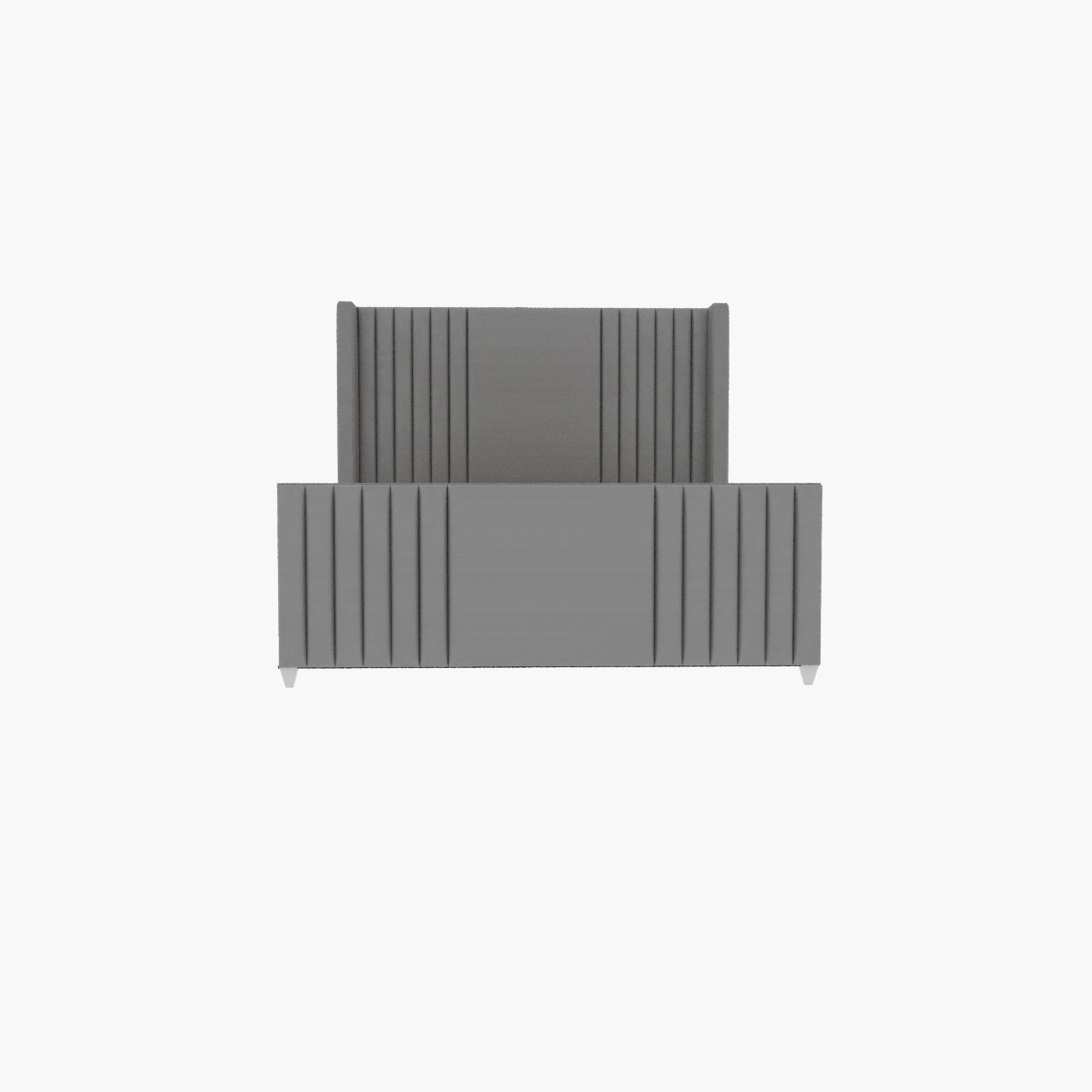 Elise lined winged Upholstered Bed