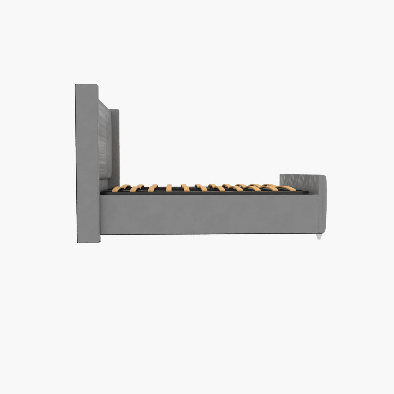Elise lined winged Upholstered Bed