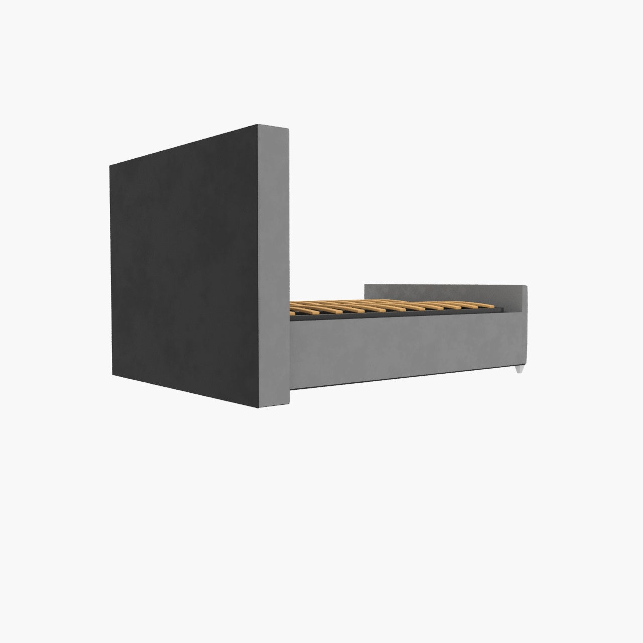 Elise lined winged Upholstered Bed
