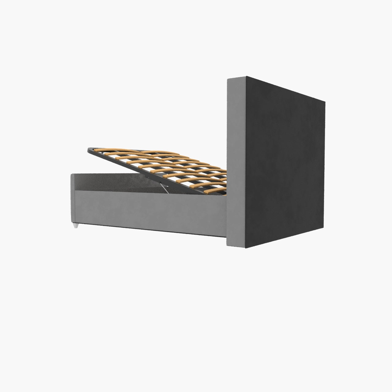 Elise lined winged Upholstered Bed