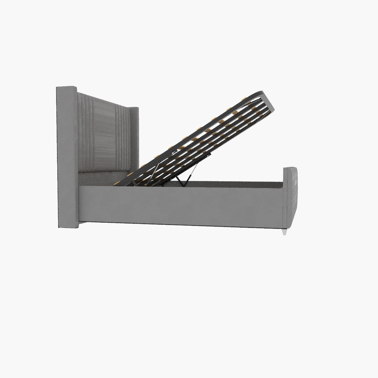 Elise lined winged Upholstered Bed