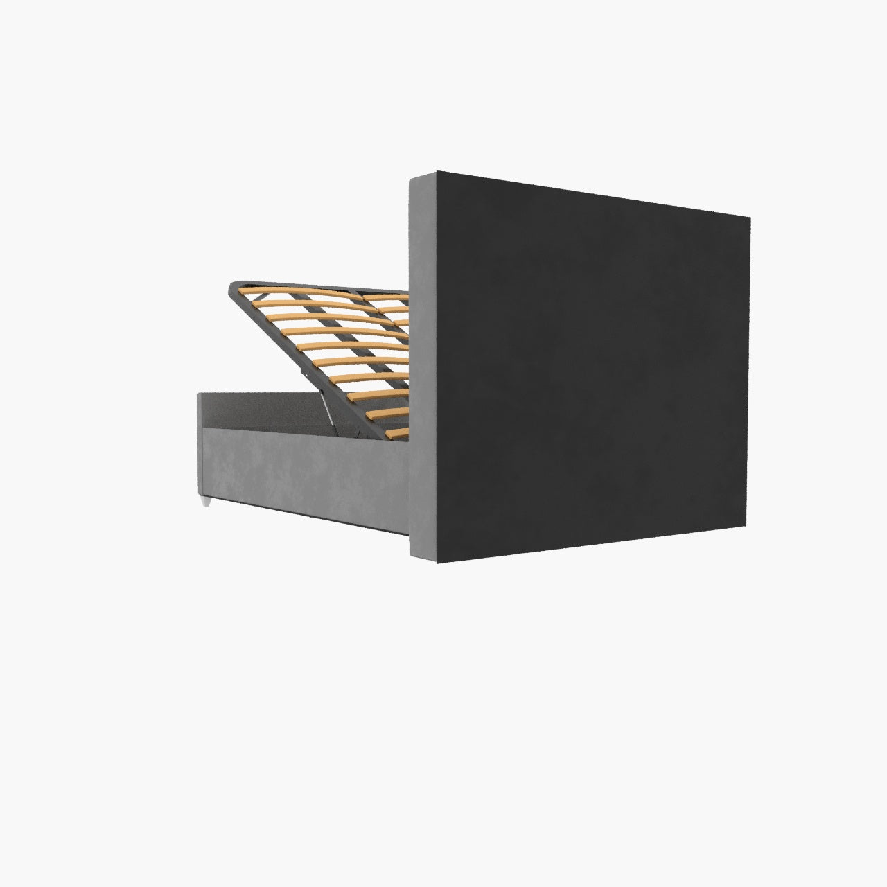 Elise lined winged Upholstered Bed