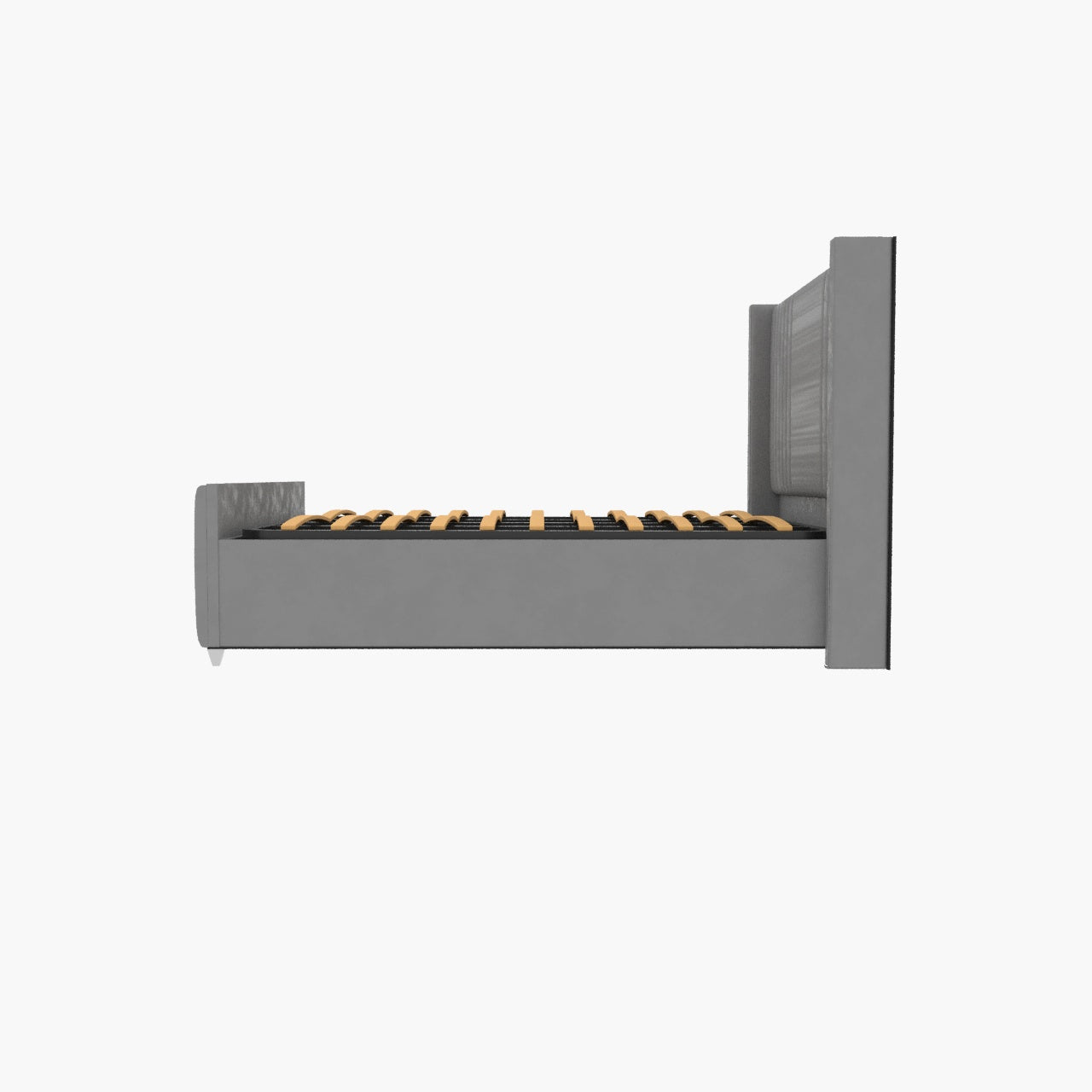 Elise lined winged Upholstered Bed