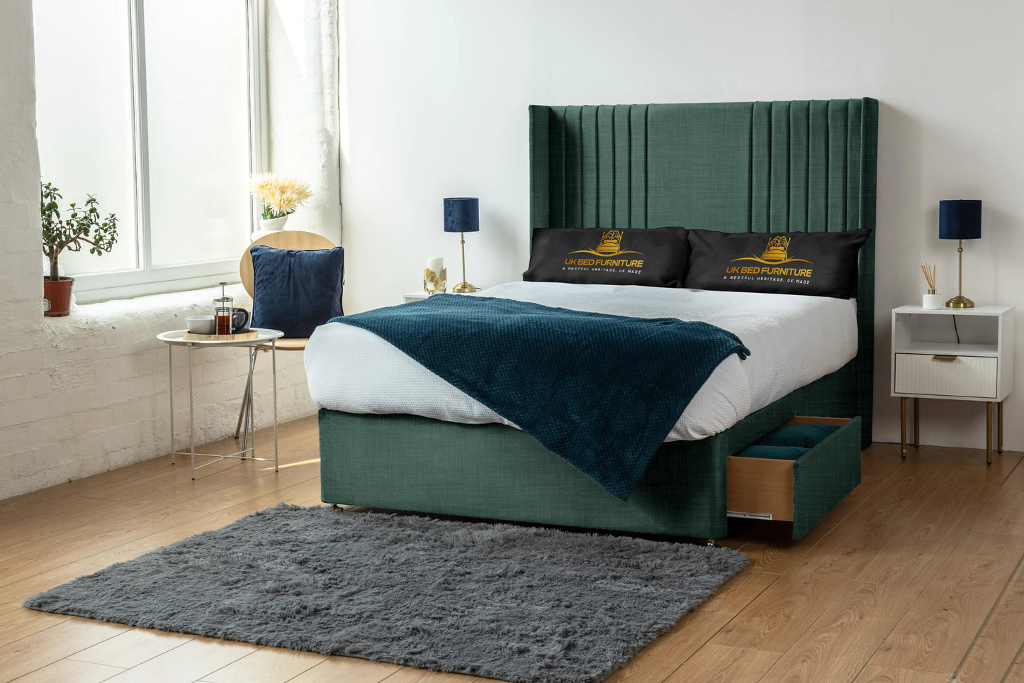 Skyline wingback Divan Bed