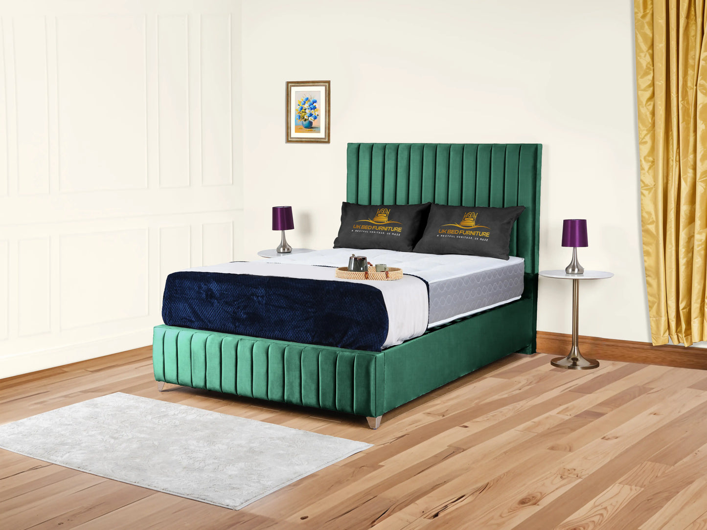 Milan upholstered bed