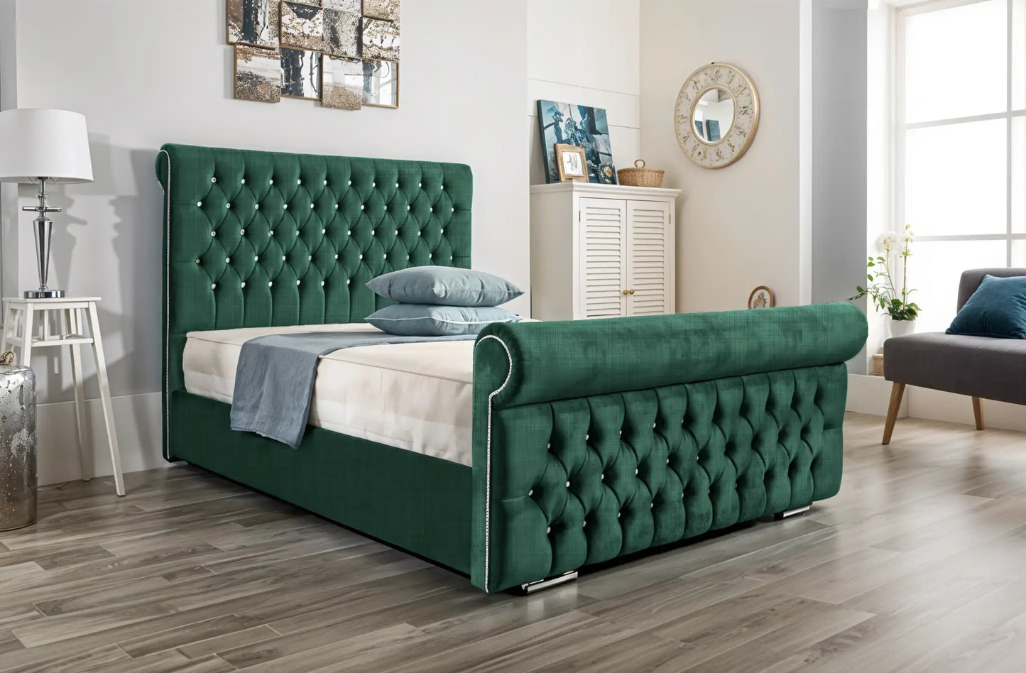 Arcade Sleigh Upholstered Bed