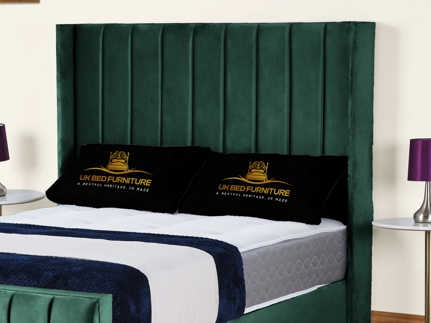 Empire Winged upholstered Bed