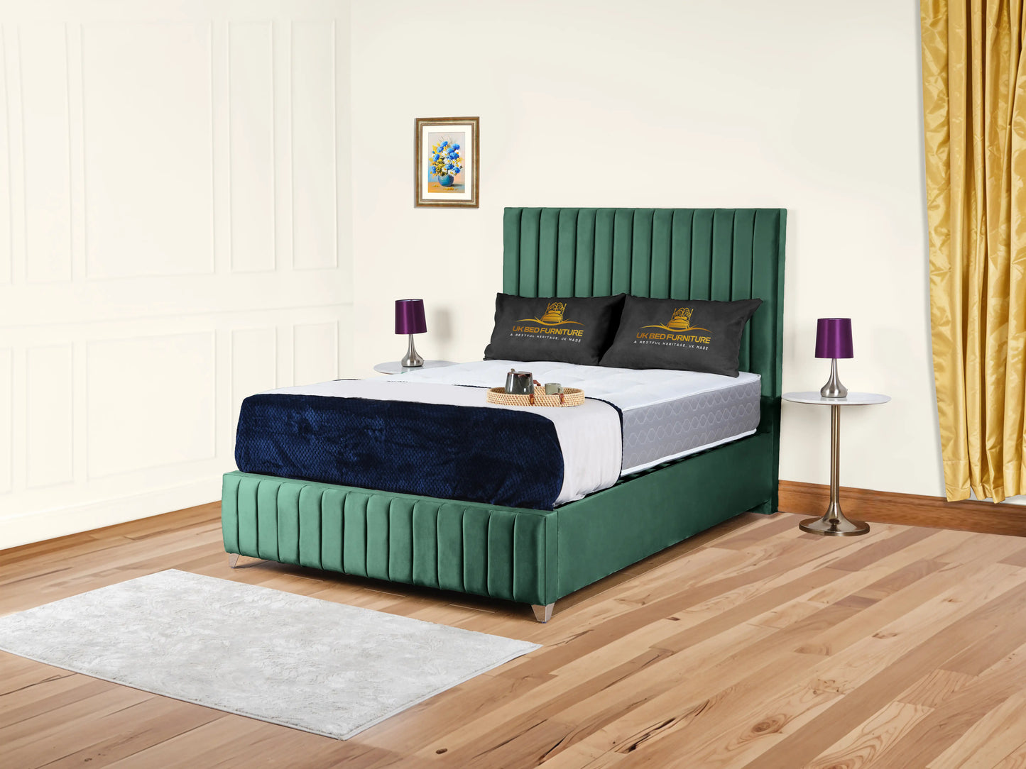 Milan upholstered bed