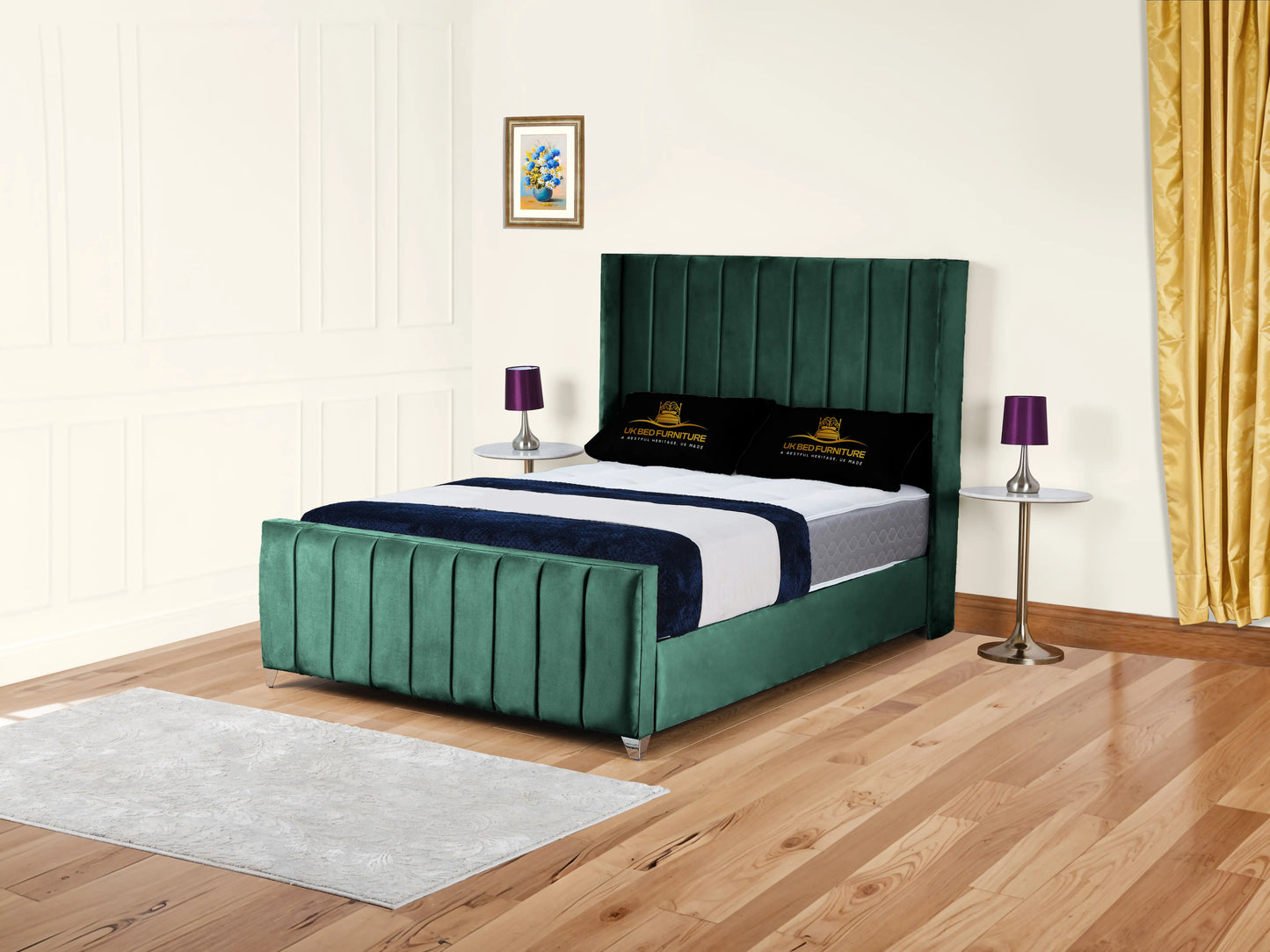 Empire Winged upholstered Bed