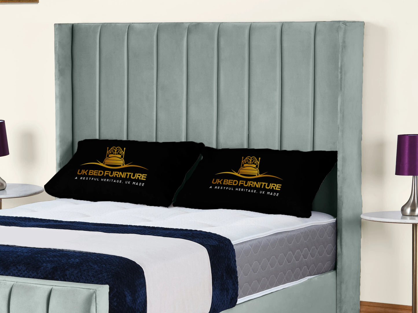 Empire Winged upholstered Bed