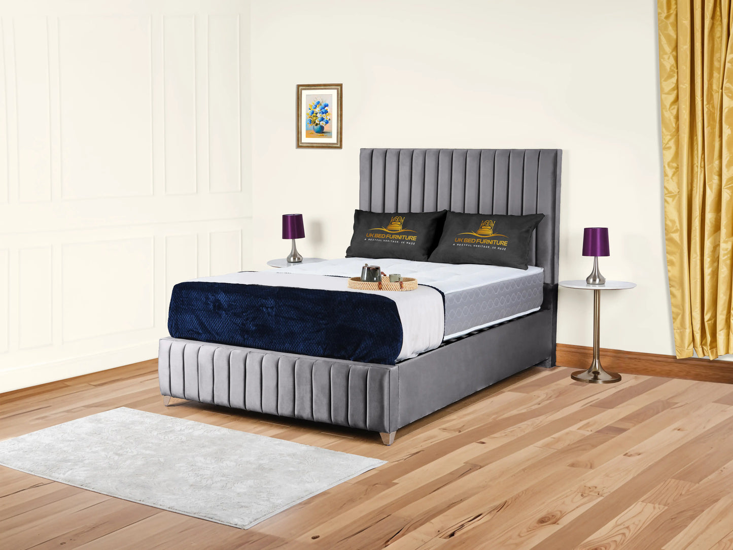 Milan upholstered bed