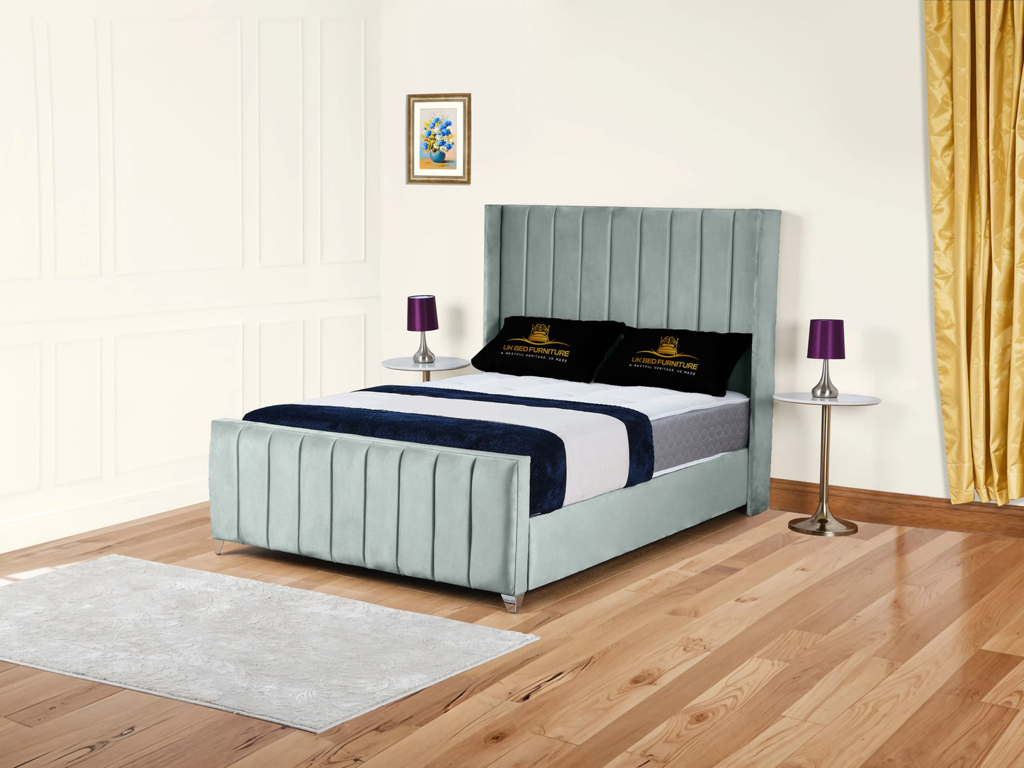 Empire Winged upholstered Bed