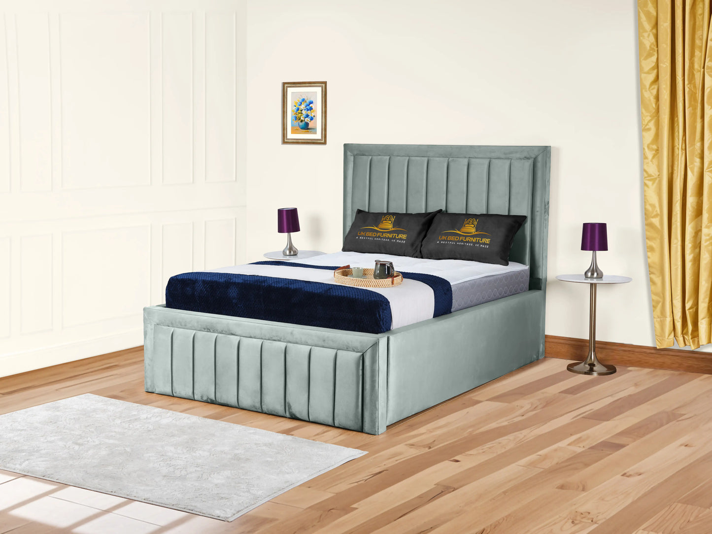 Grand panel Upholstered bed