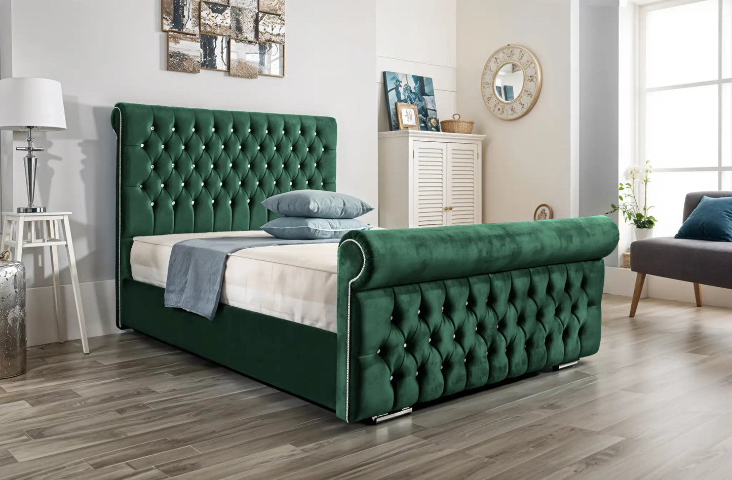 Arcade Sleigh Upholstered Bed
