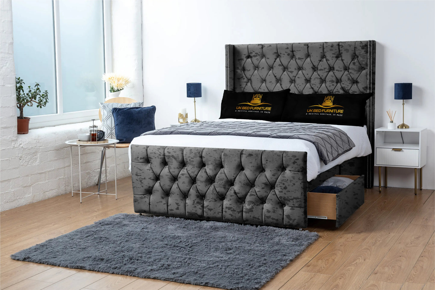 Emily Wingback Divan Bed