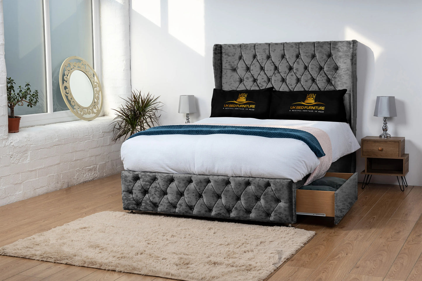 Luxor Wingback Divan Bed