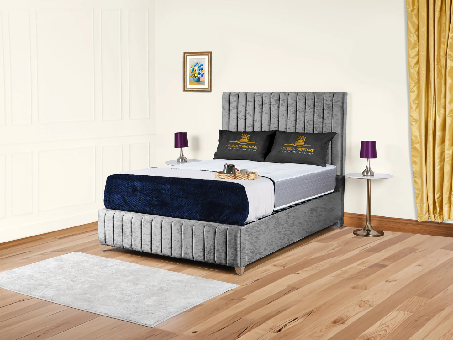 Milan upholstered bed