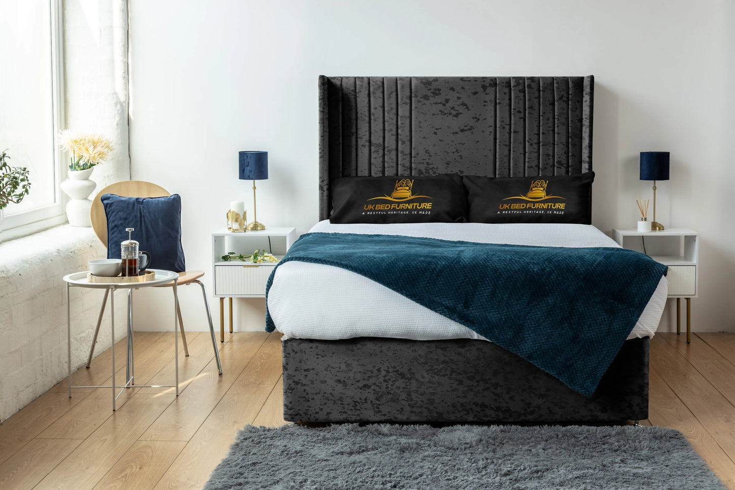 Skyline wingback Divan Bed