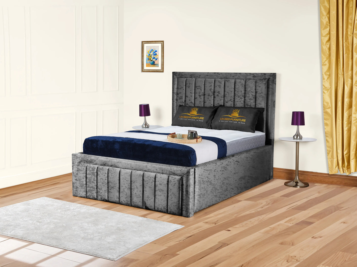 Grand panel Upholstered bed