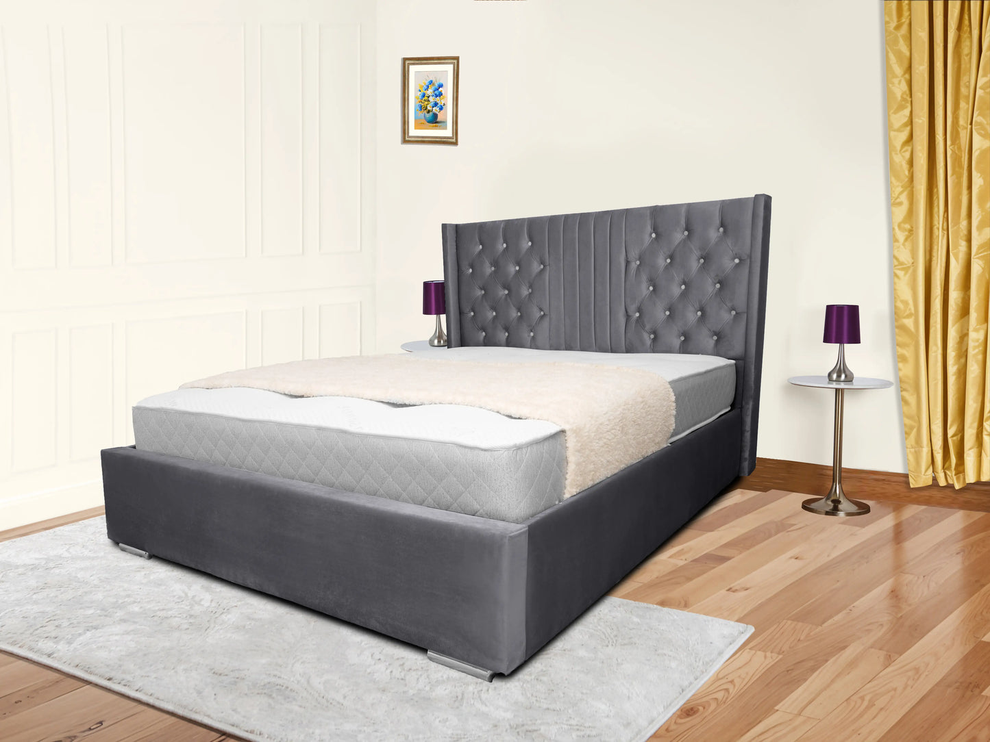 Middleton Winged Upholstered Bed