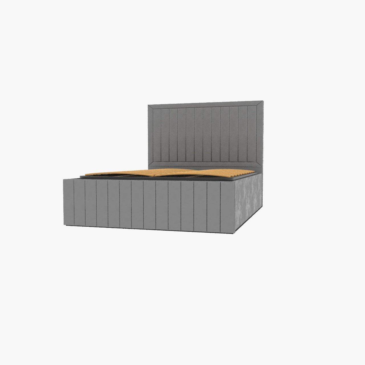 Hampton panel upholstered bed