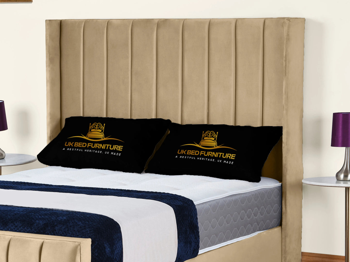 Empire Winged upholstered Bed