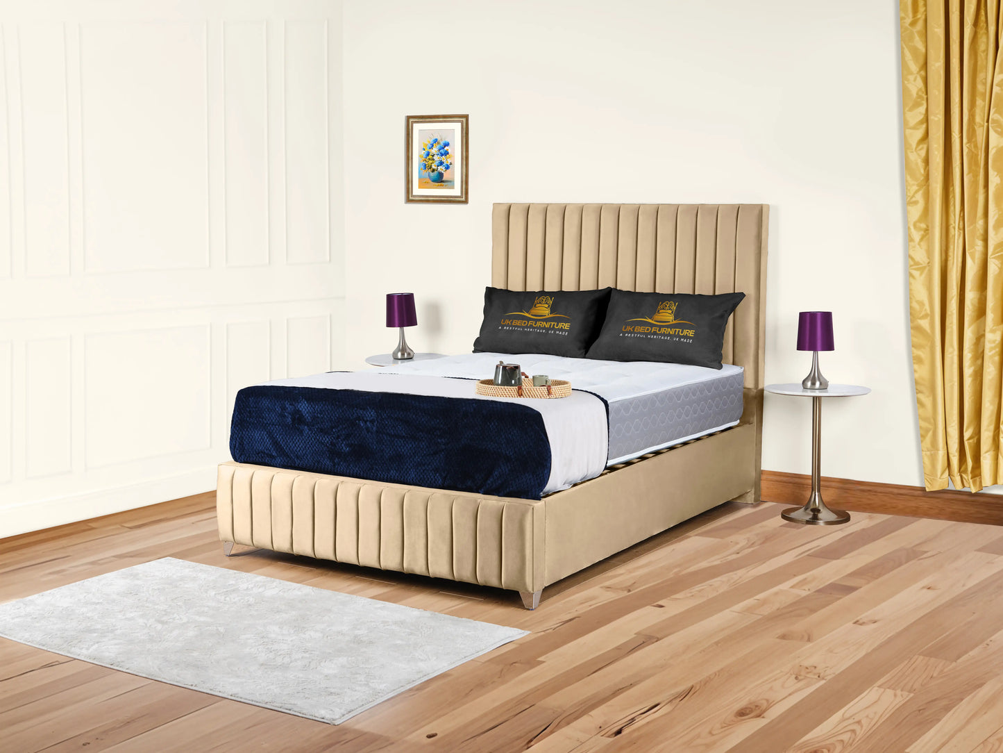 Milan upholstered bed