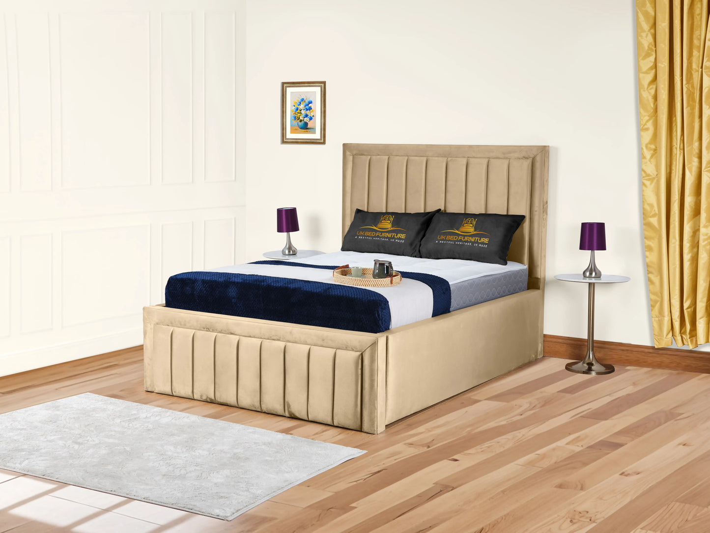 Grand panel Upholstered bed