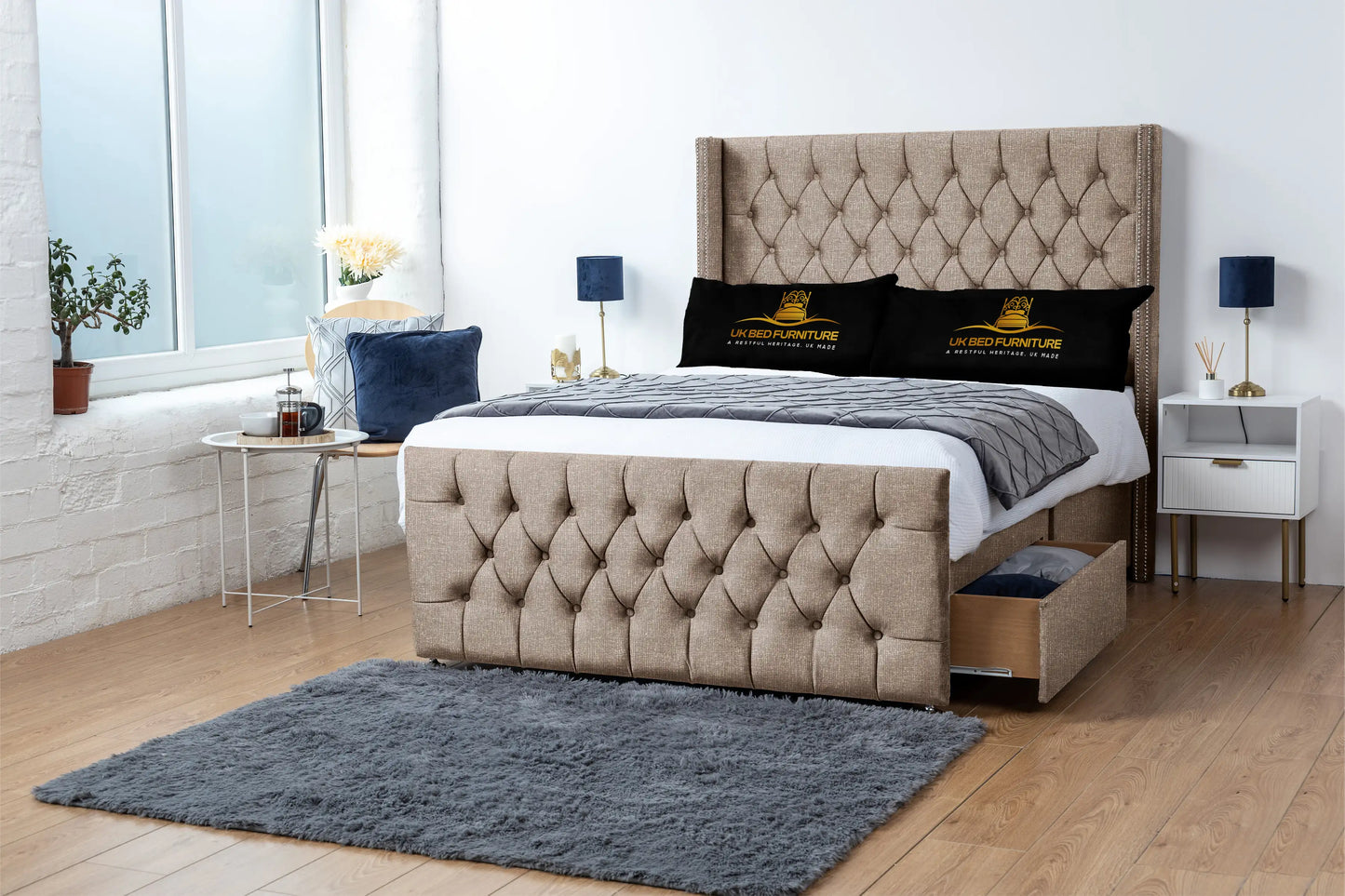 Emily Wingback Divan Bed