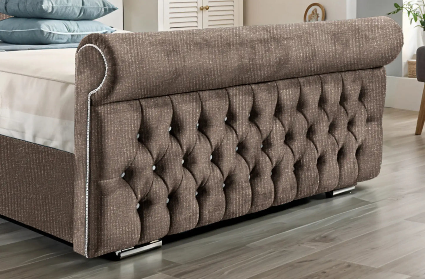 Arcade Sleigh Upholstered Bed
