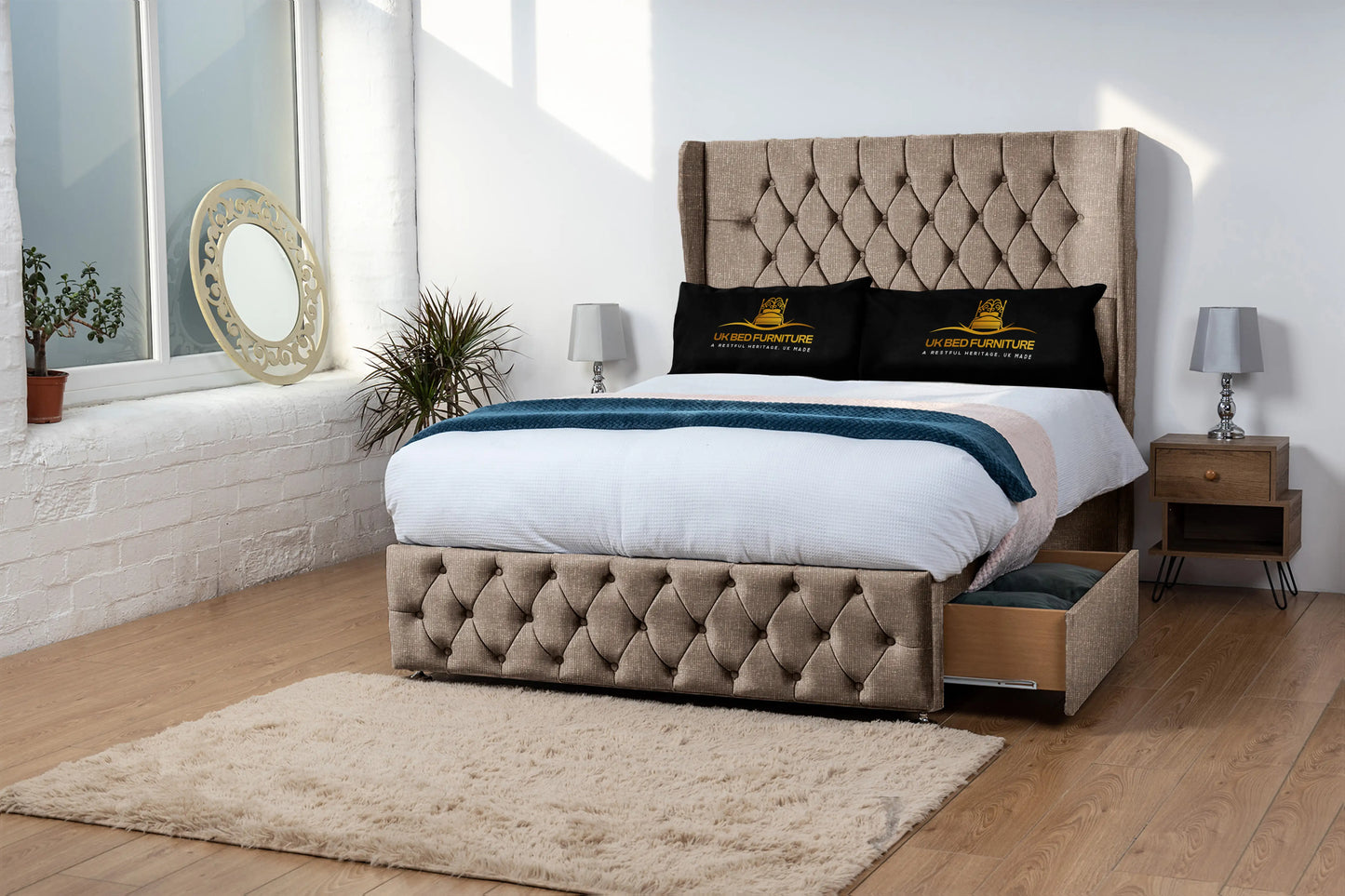 Luxor Wingback Divan Bed