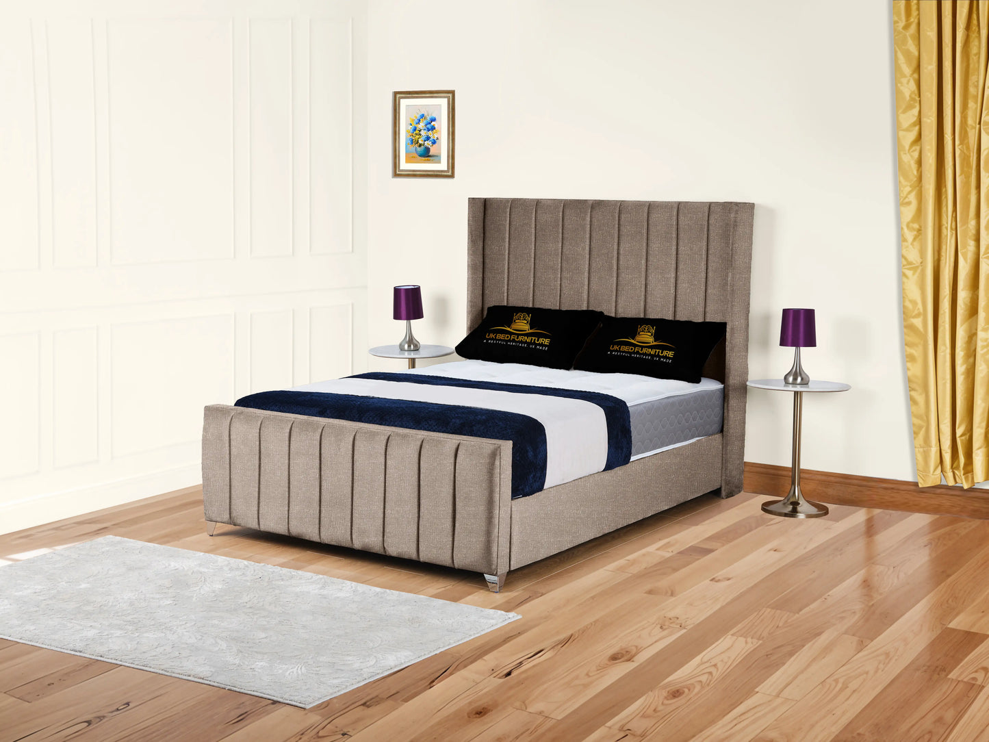 Empire Winged upholstered Bed