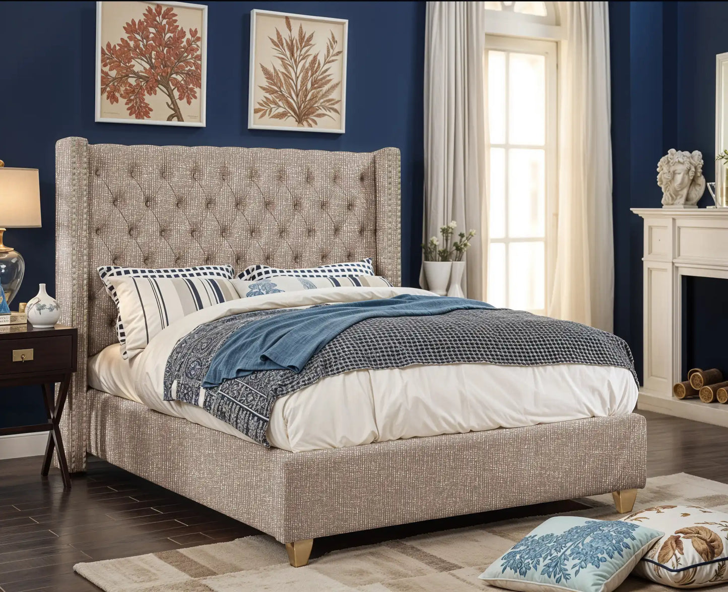 Designed Upholstered Bed