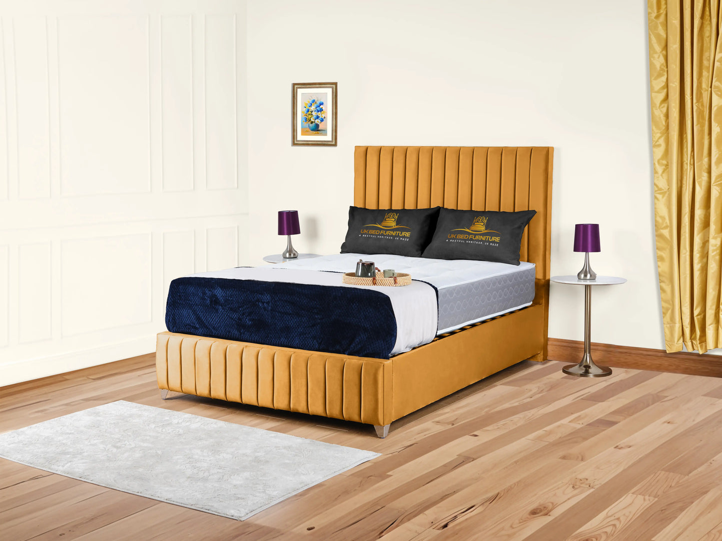 Milan upholstered bed