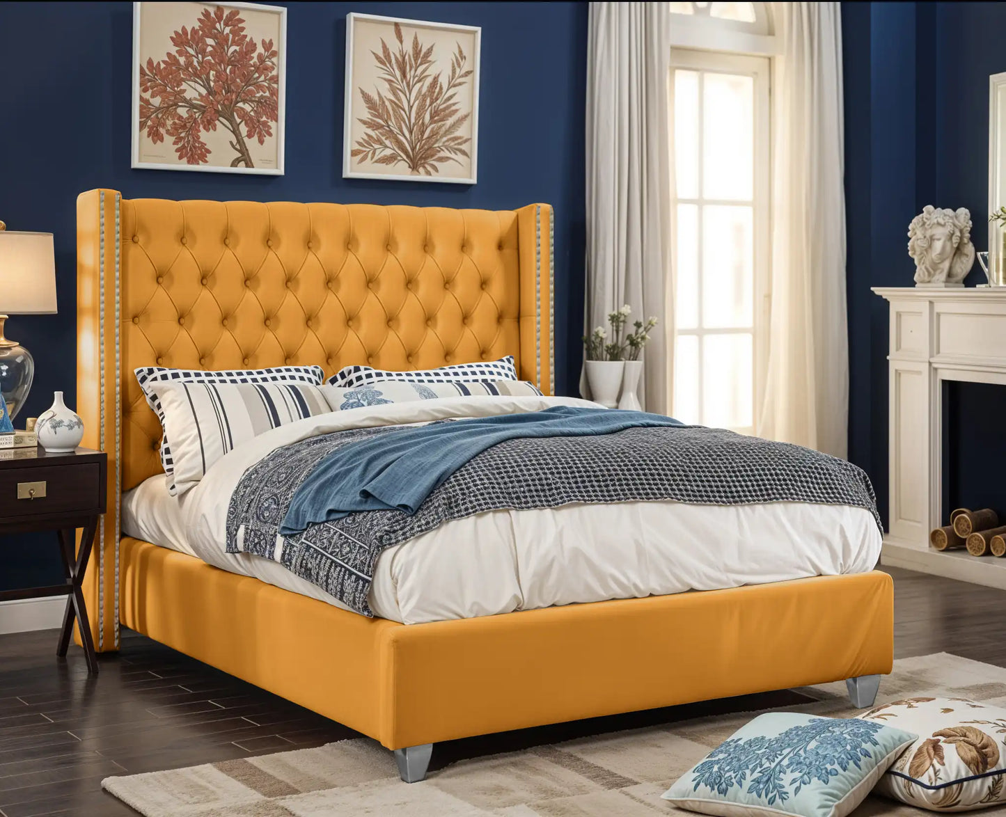 Designed Upholstered Bed