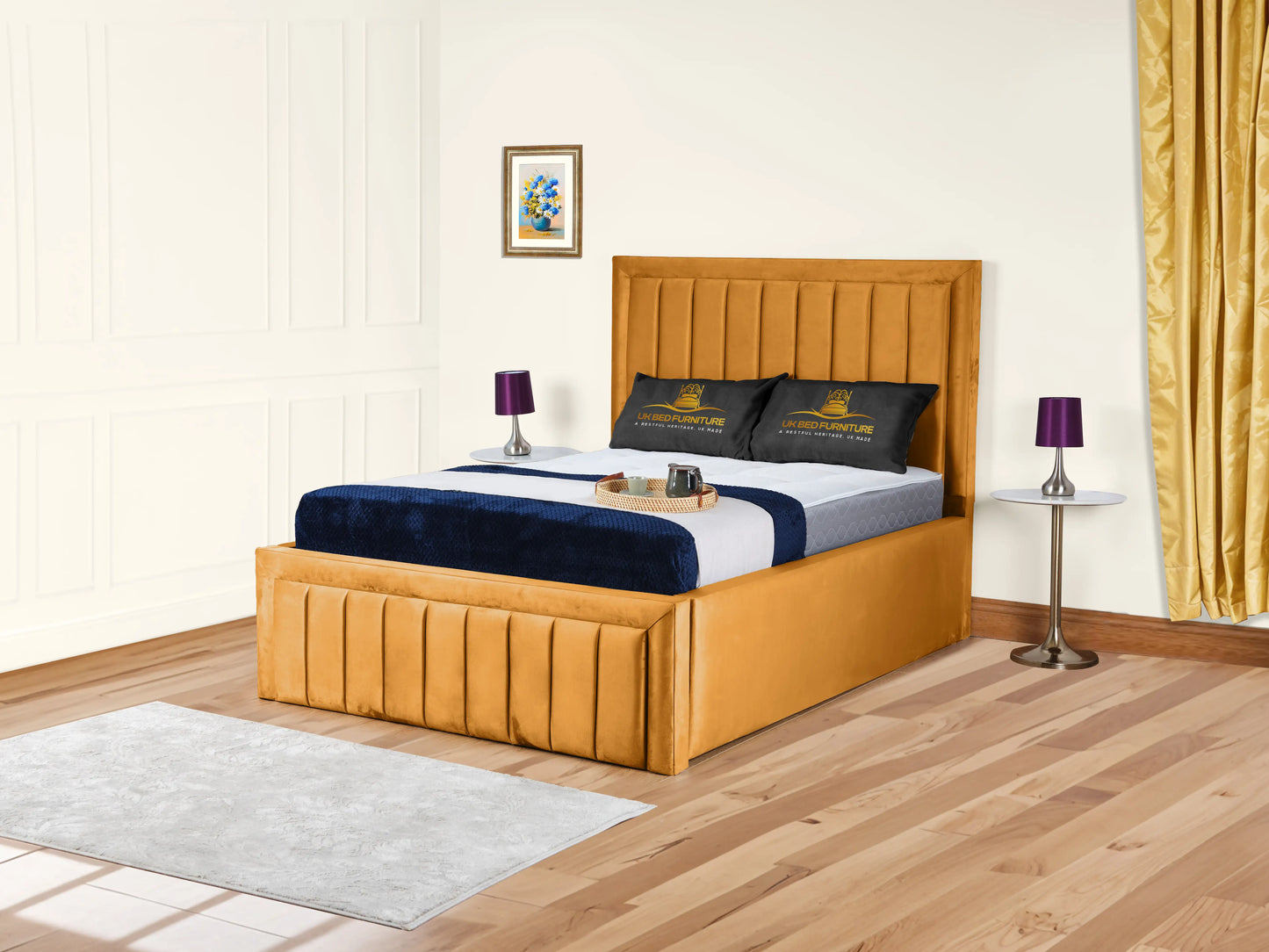 Grand panel Upholstered bed
