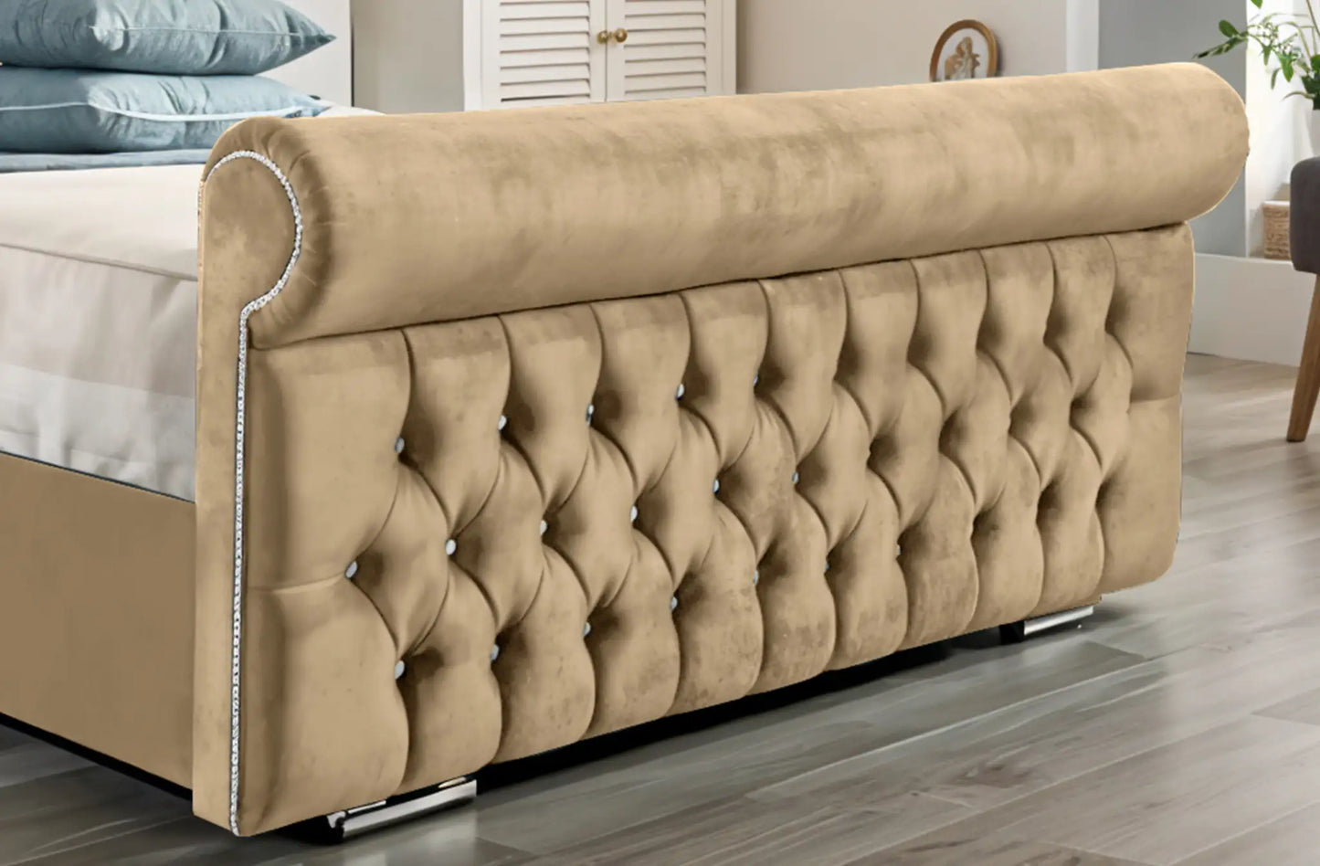 Arcade Sleigh Upholstered Bed
