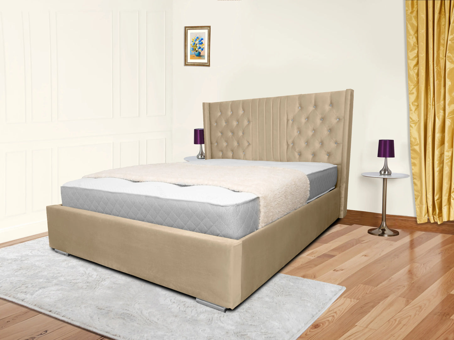 Middleton Winged Upholstered Bed