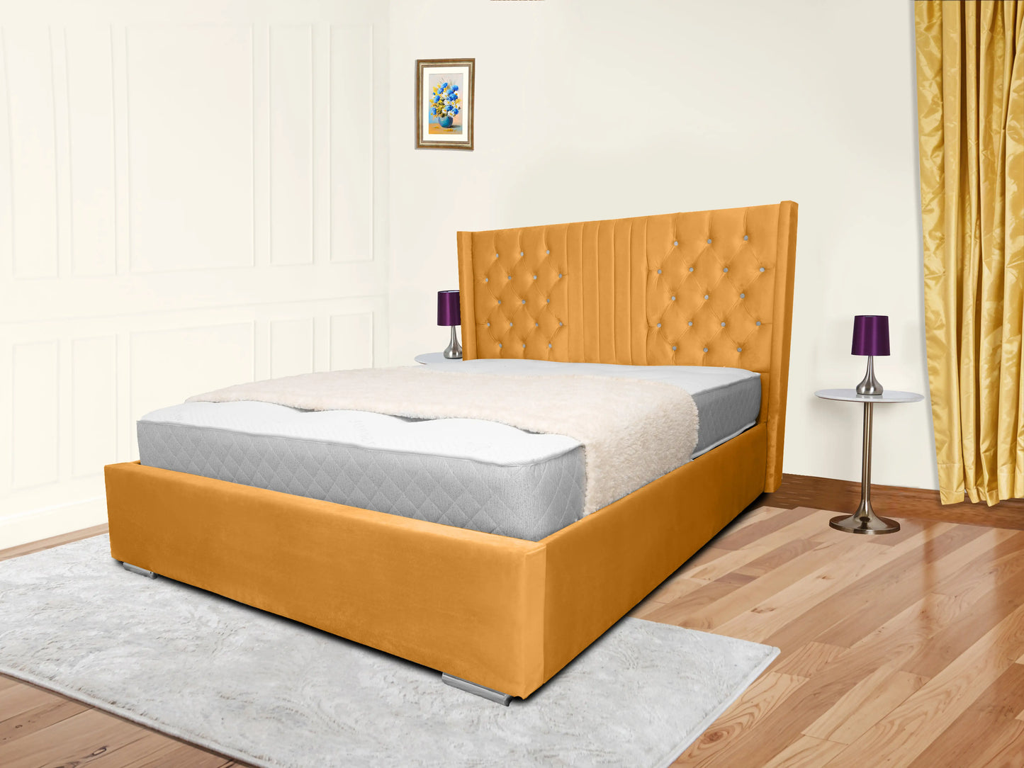 Middleton Winged Upholstered Bed