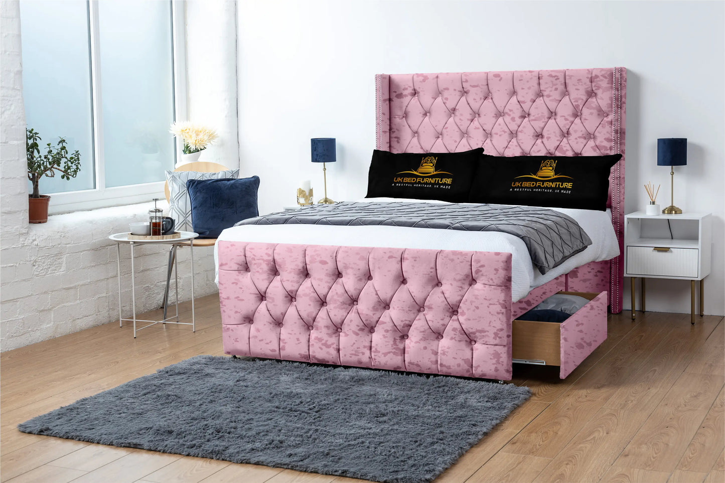Emily Wingback Divan Bed