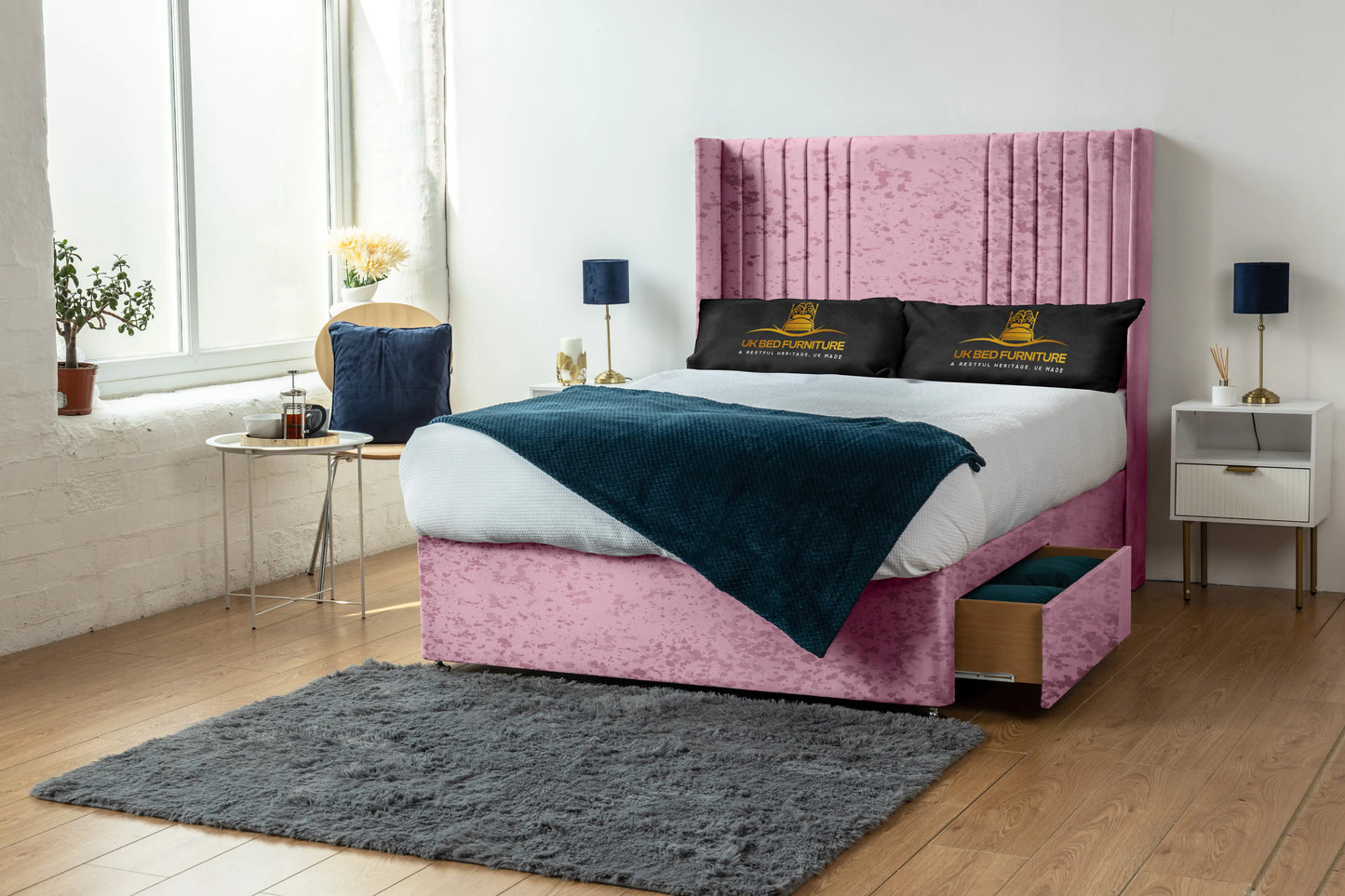 Skyline wingback Divan Bed